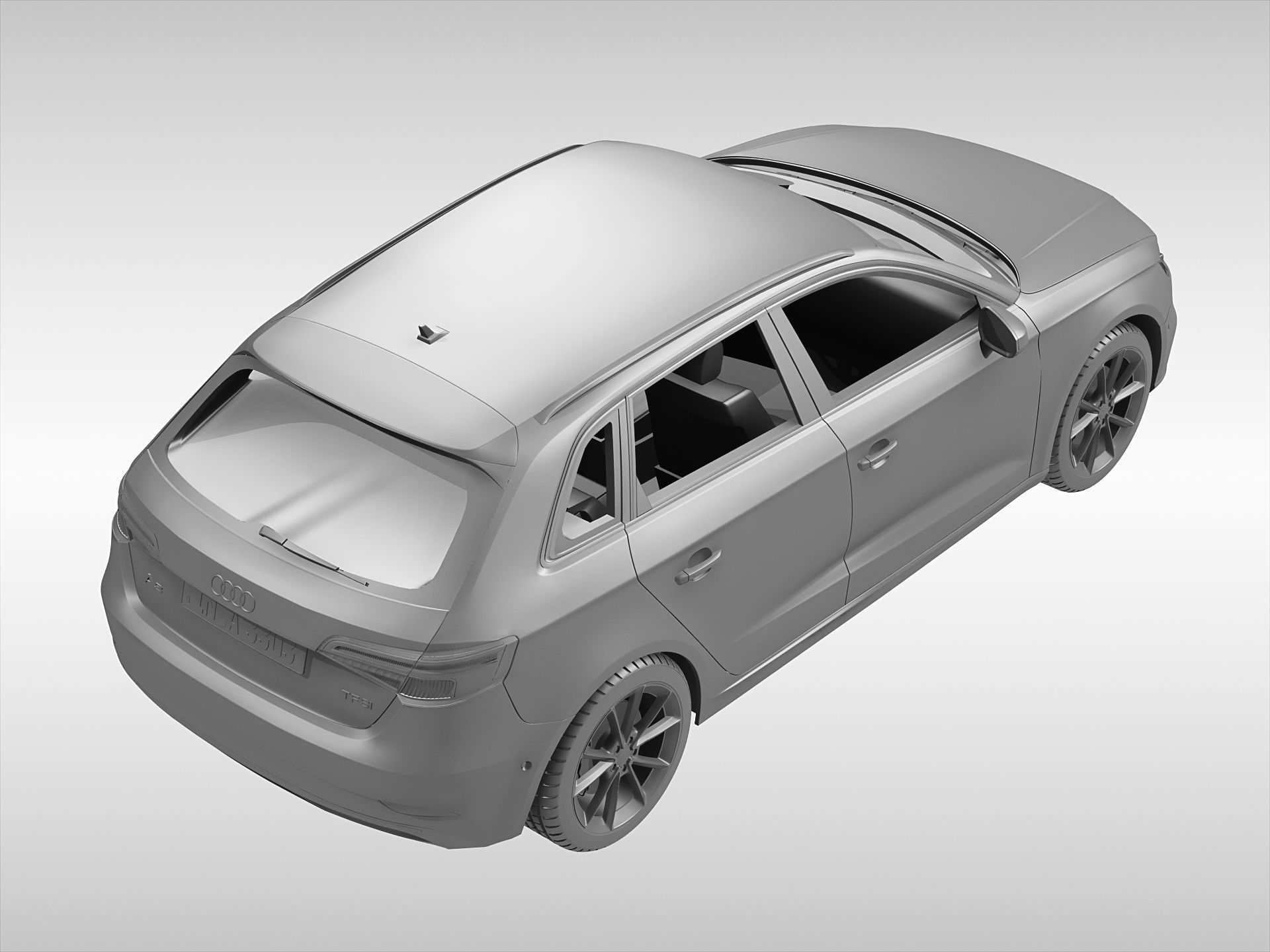 Audi A3 Sportback 2017 3D model_8