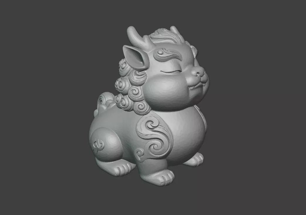 PI Xiu mascot sculpture 3D model 3D print model