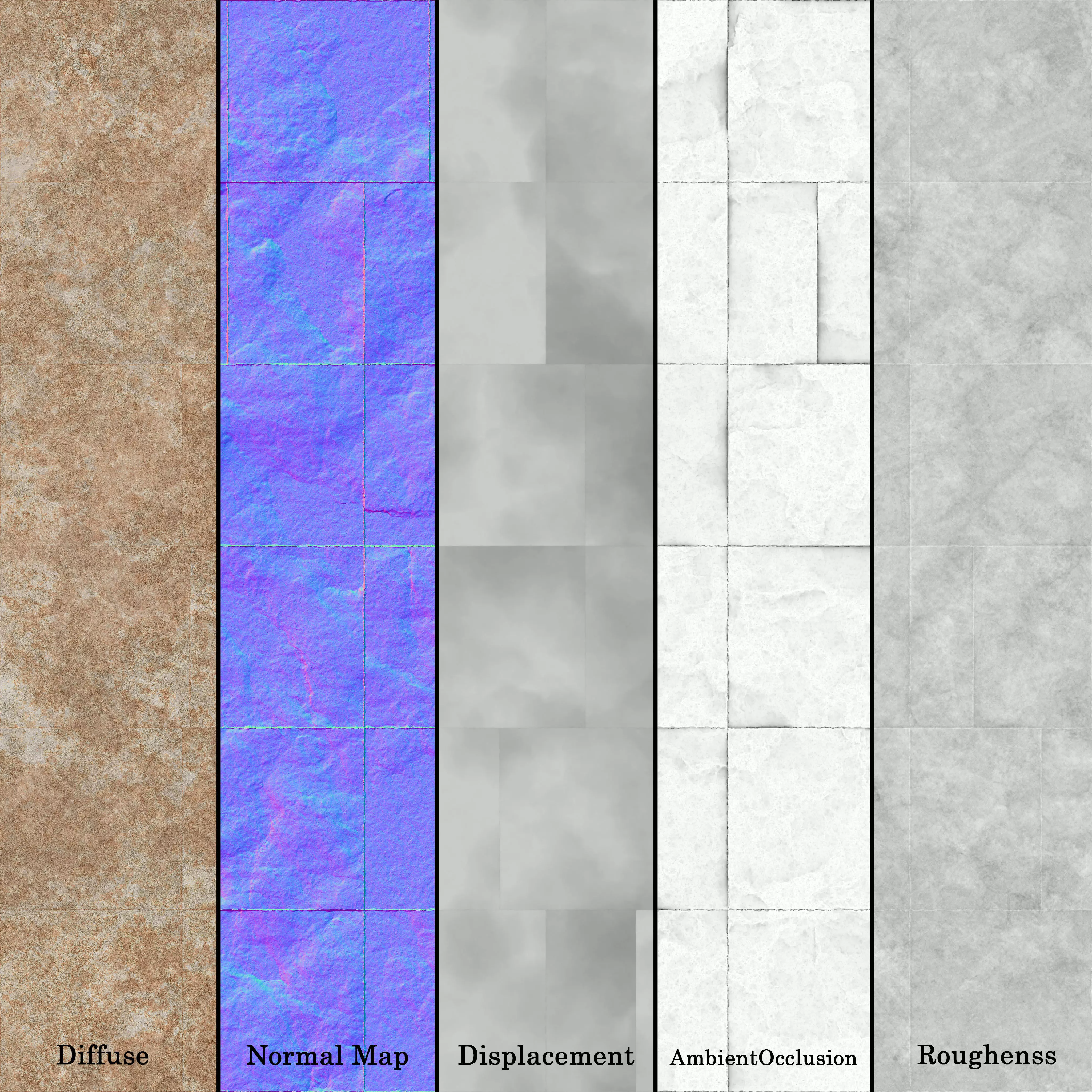 Split Face Travertine 08 - Seamless Texture_6
