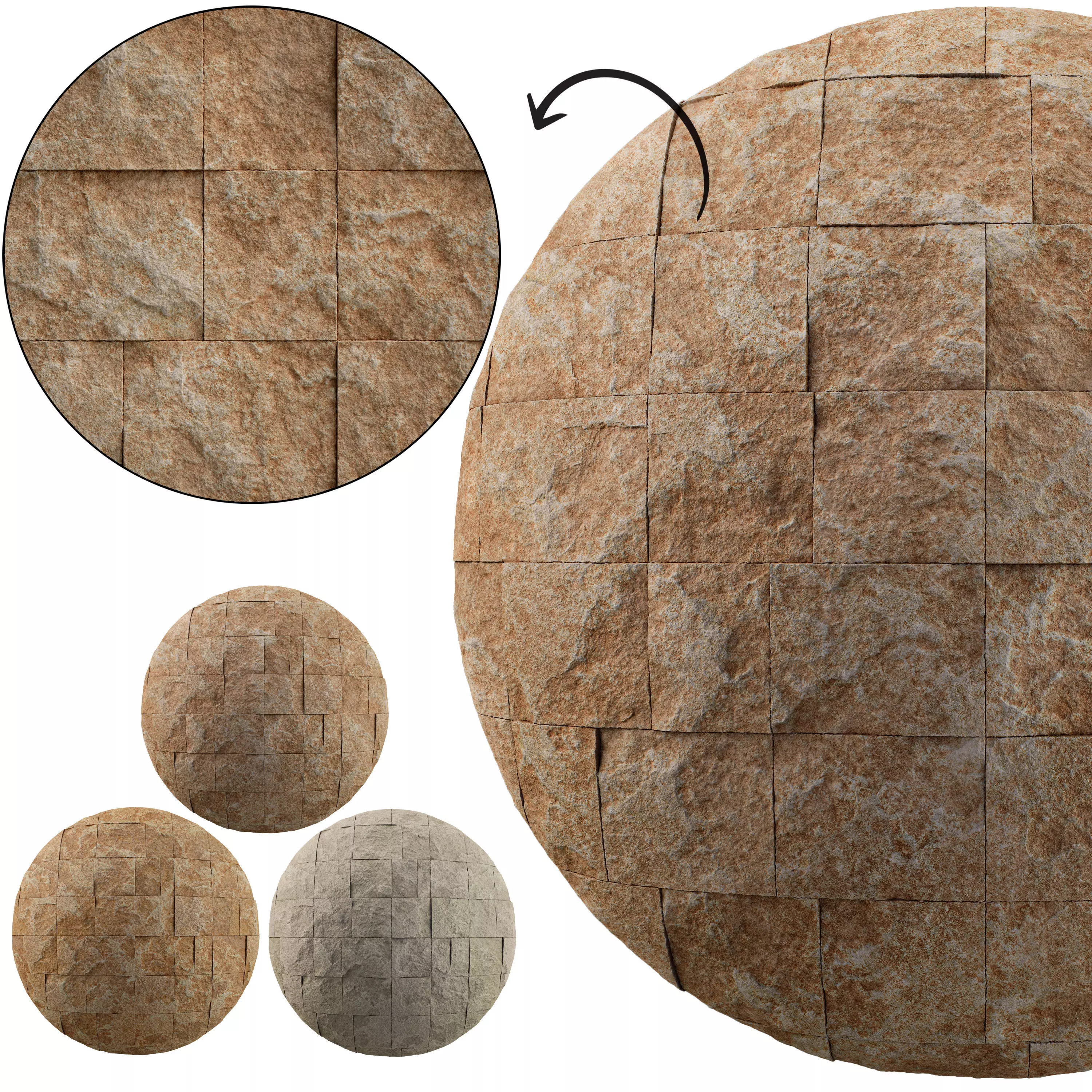 Split Face Travertine 08 - Seamless Texture_0