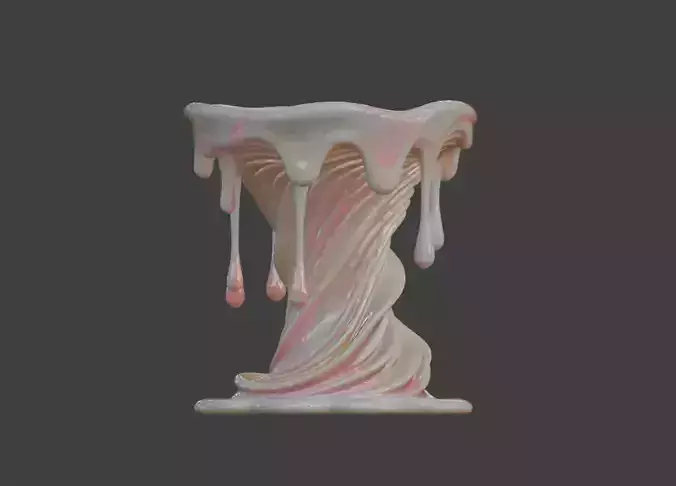 3D model of artistic vase 3D printed vase  wood carving