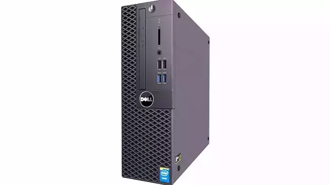 Dell CPU PBR Textured 3D Model