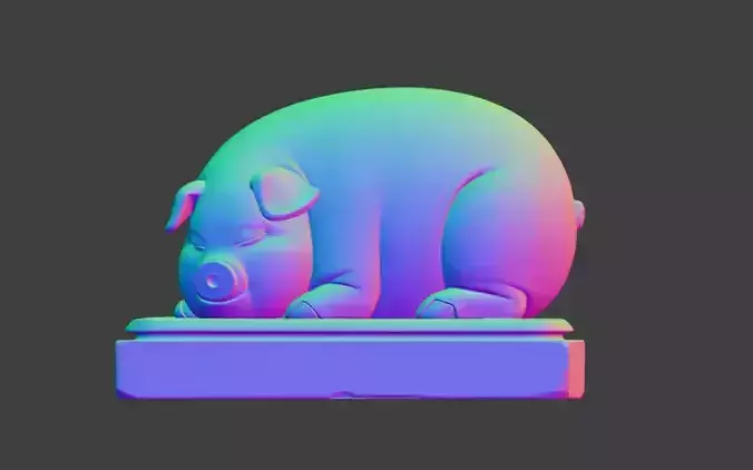 Sleeping little pig  12 Chinese zodiac pigs 