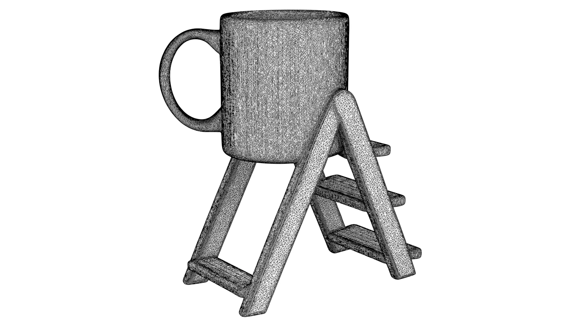 Ladder mug 3D model_9