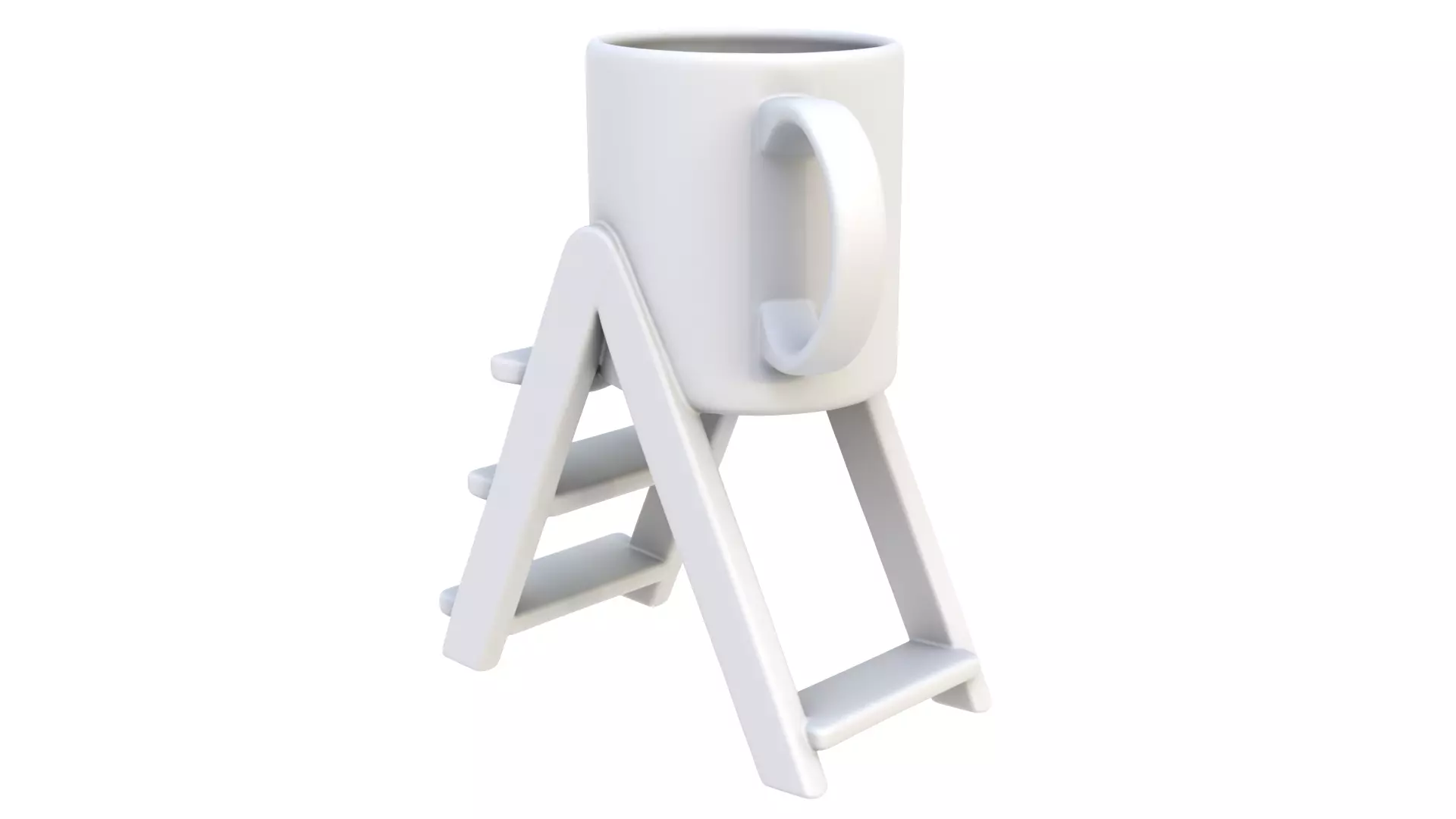 Ladder mug 3D model_3