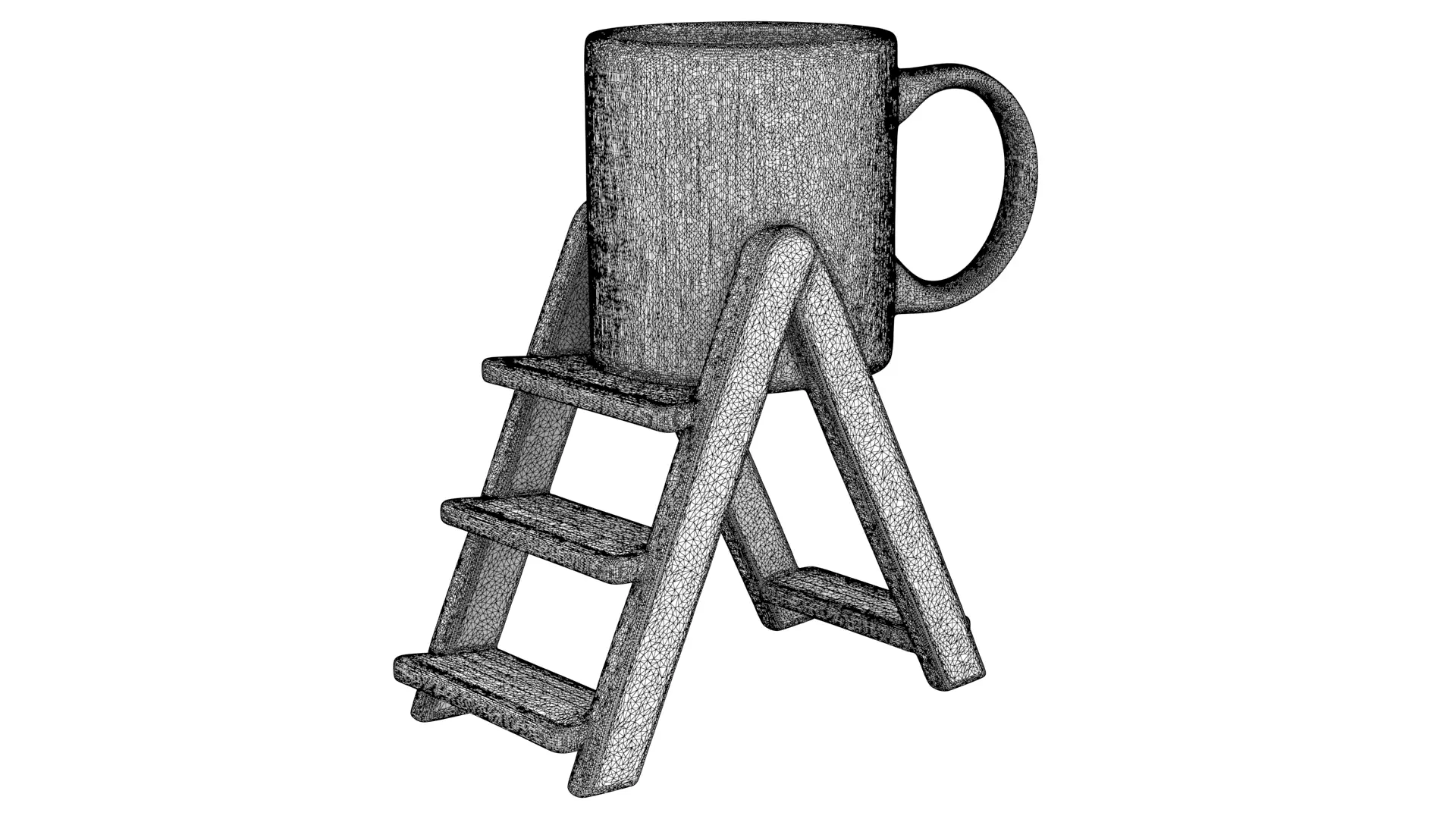 Ladder mug 3D model_8