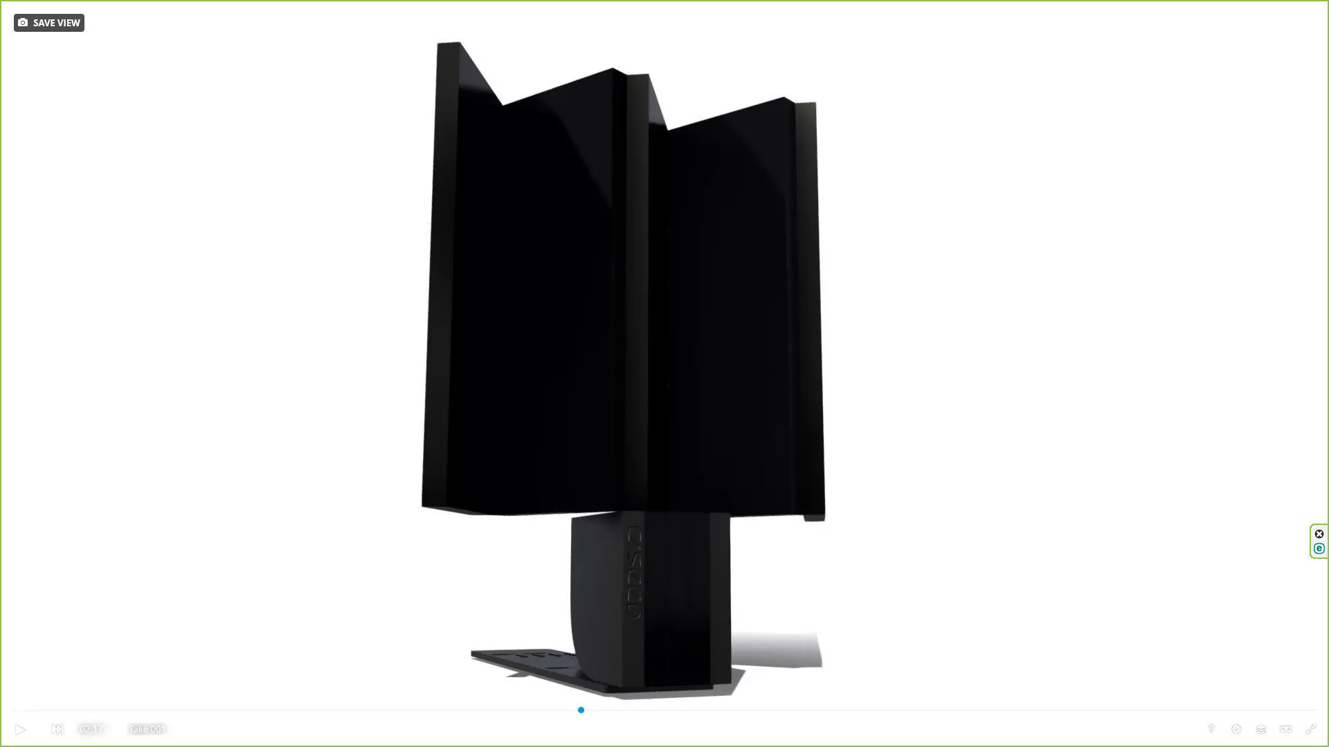 C-SEED INDOOR N1 MICROLED TV 165-137-103 INCH Low-poly 3D model_3