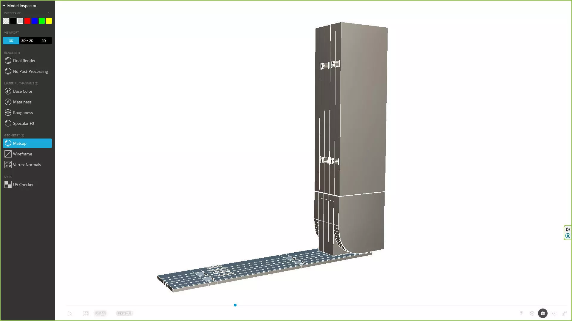 C-SEED INDOOR N1 MICROLED TV 165-137-103 INCH Low-poly 3D model_9