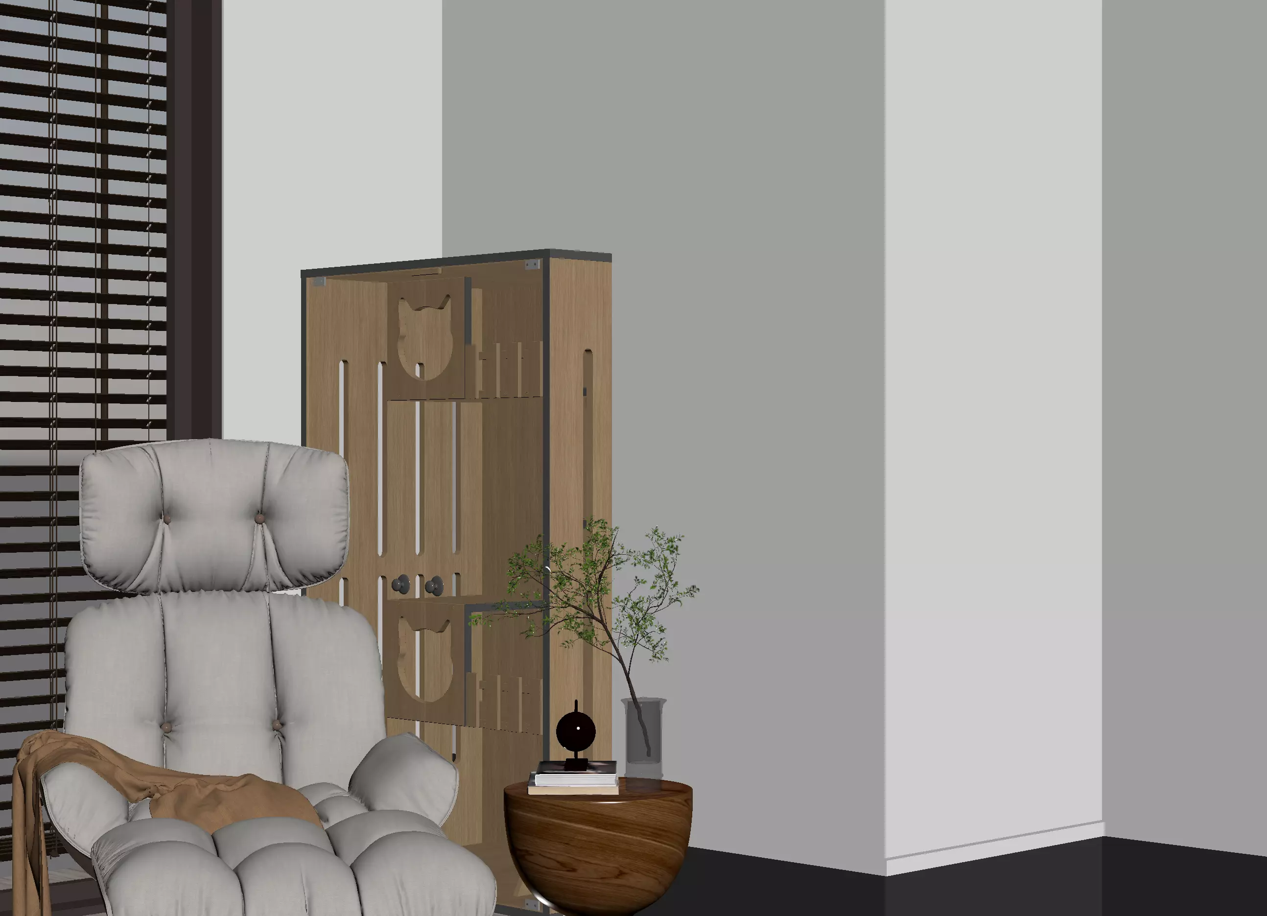 Bauhaus office 3D print model_3