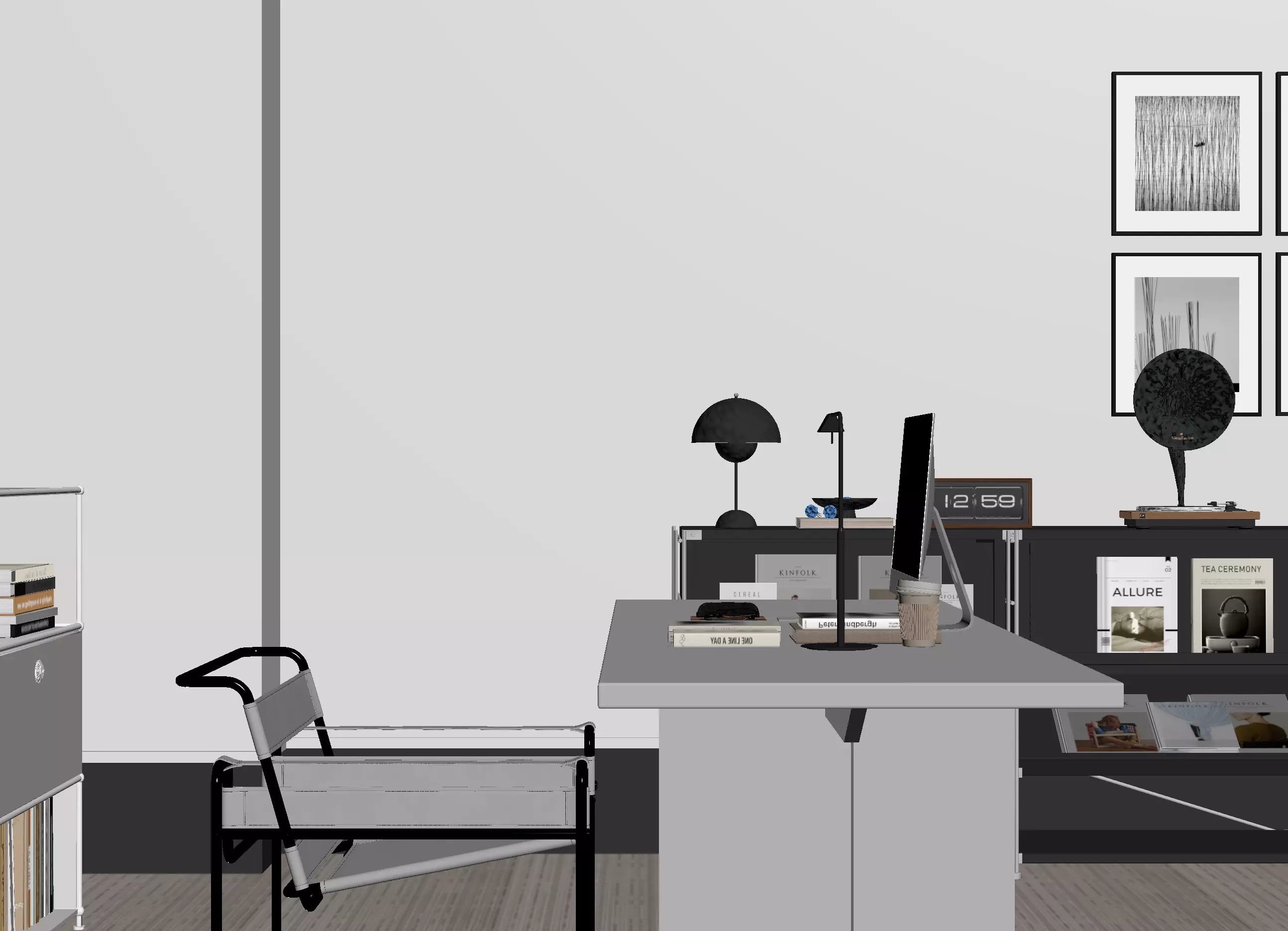 Bauhaus office 3D print model_4