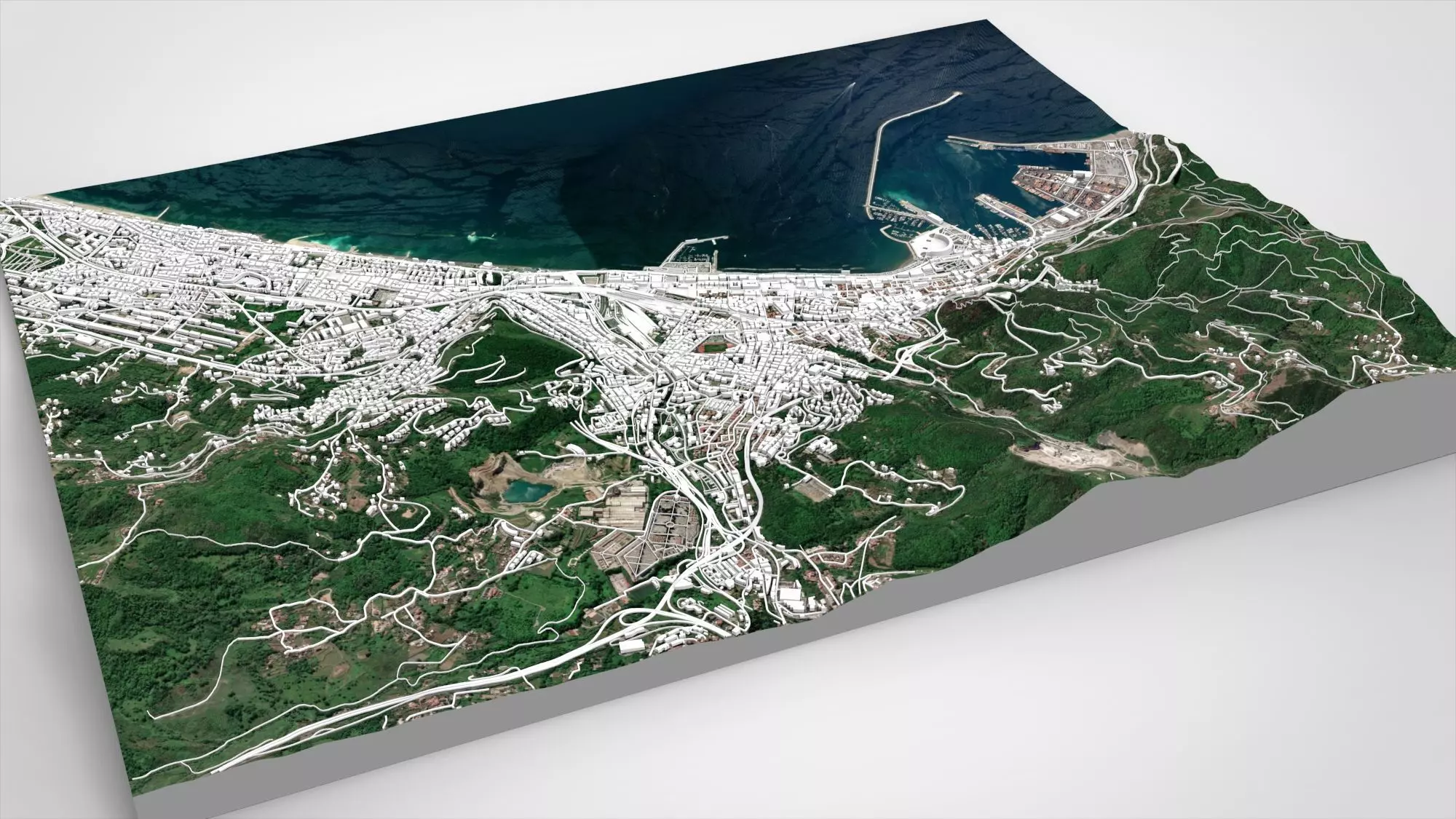 Cityscape Salerno Italy 3D model_5