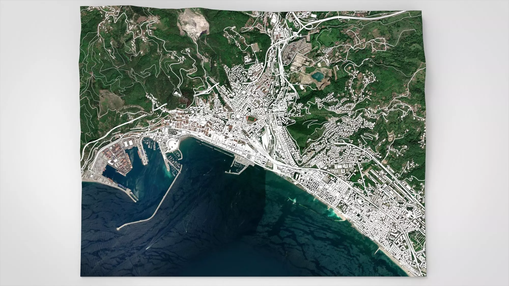 Cityscape Salerno Italy 3D model_12