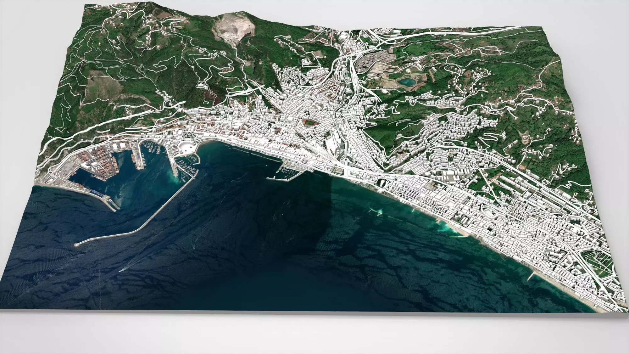 Cityscape Salerno Italy 3D model_0