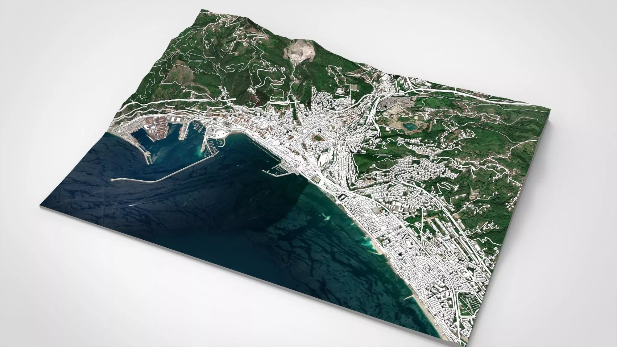 Cityscape Salerno Italy 3D model_10