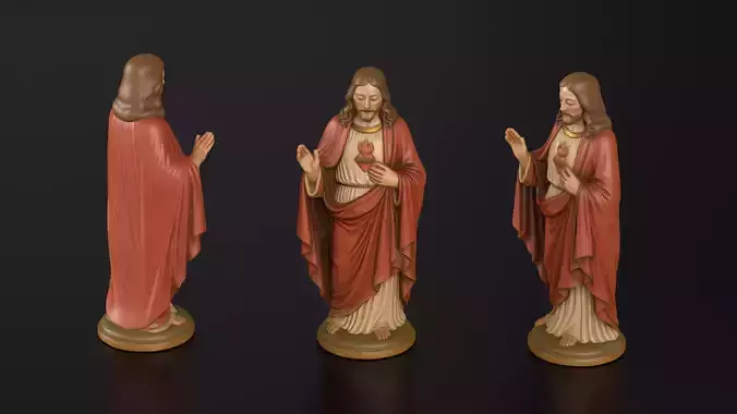 Jesus Red Tunic Sculpture