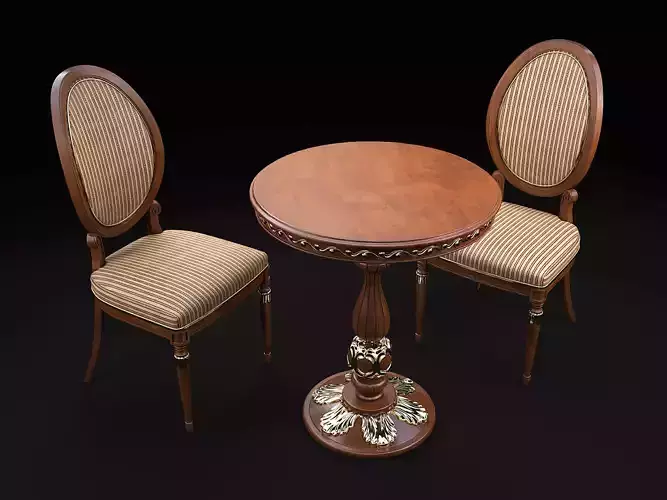 Classic European style Table and Chair 3