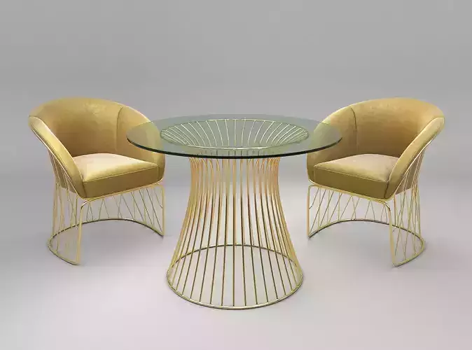 Modern Table and Chair Set