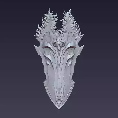 Iron Shield Solo Leveling 3D print model  Iron Shield Solo Leveling 3D print model