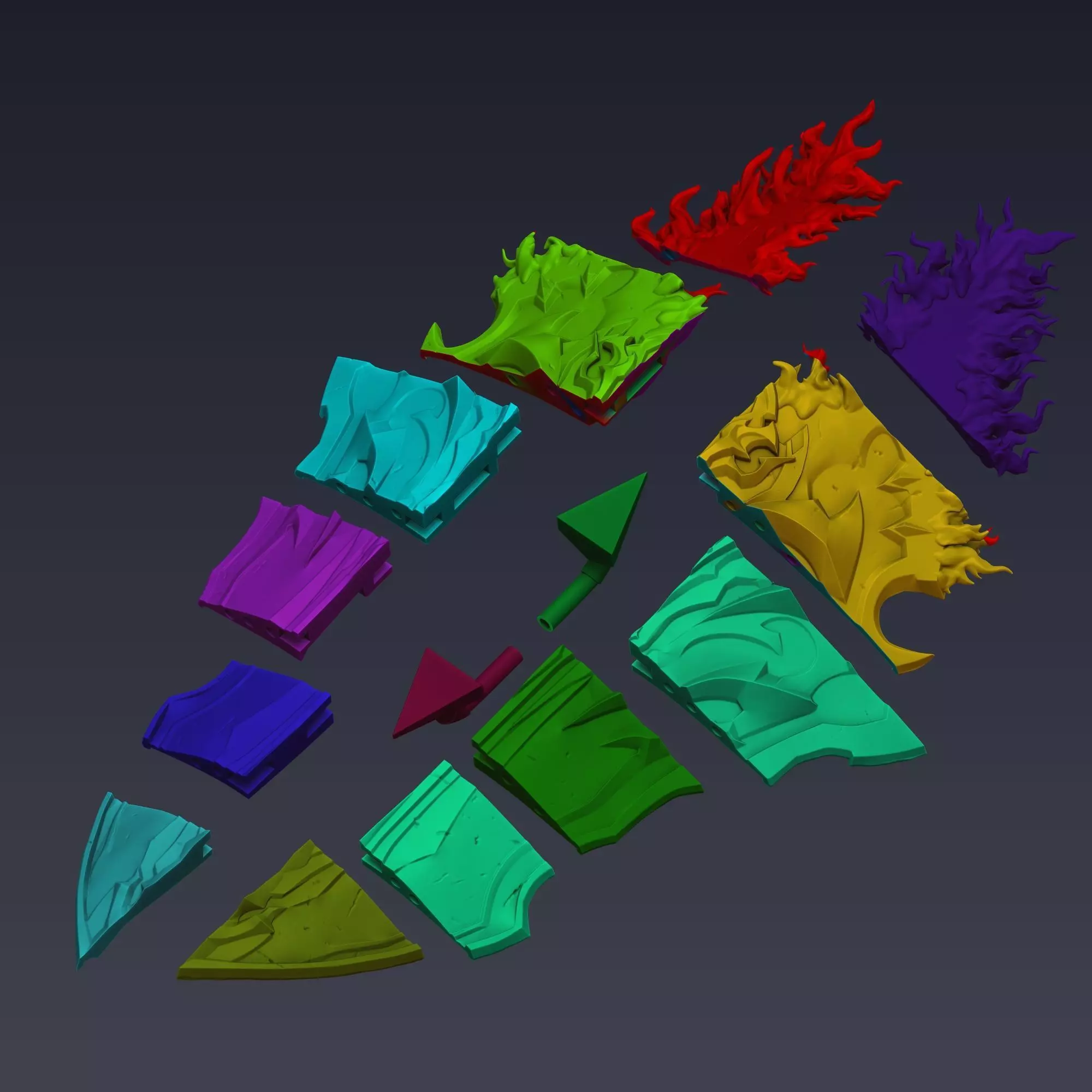 Iron Shield Solo Leveling 3D print model_5