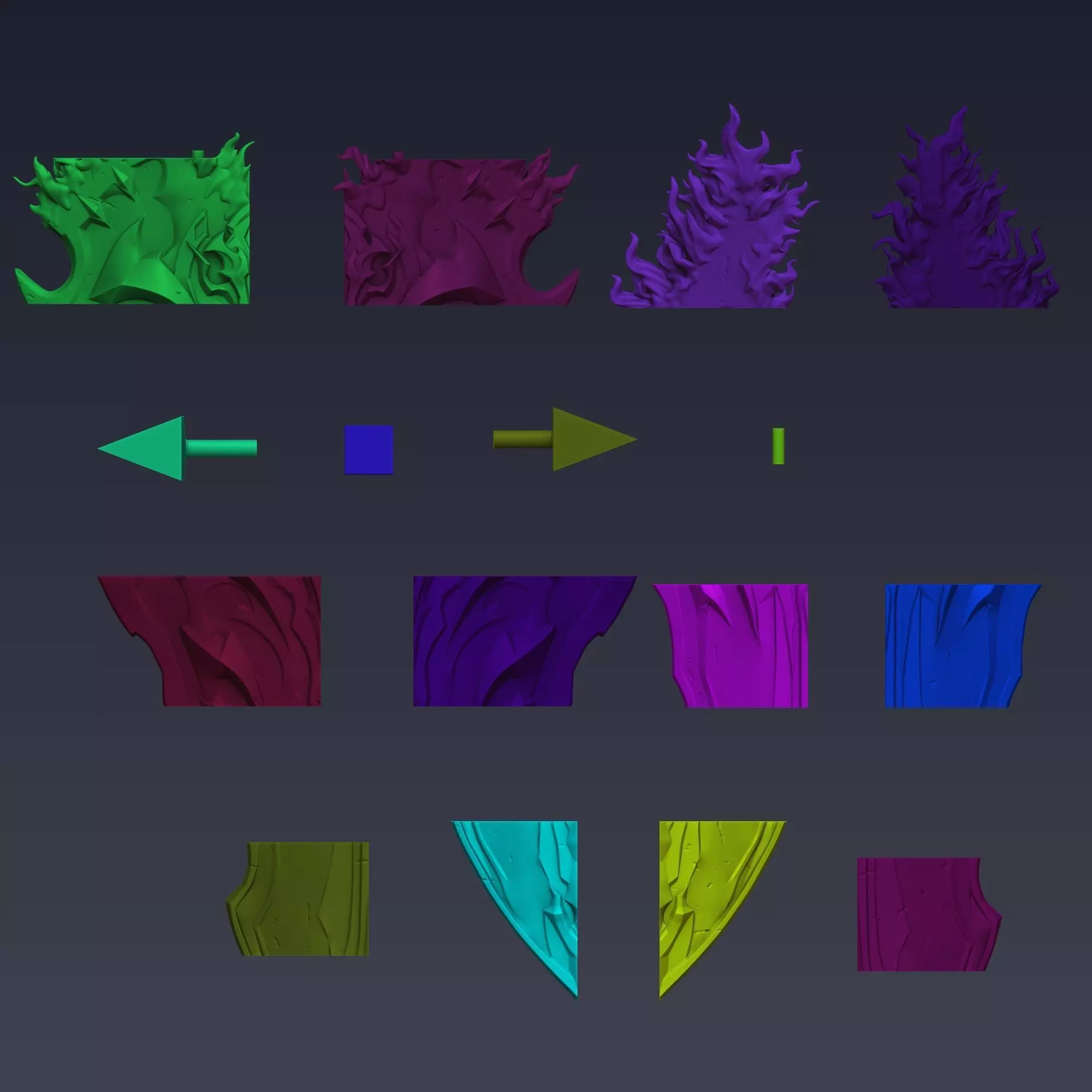 Iron Shield Solo Leveling 3D print model_6