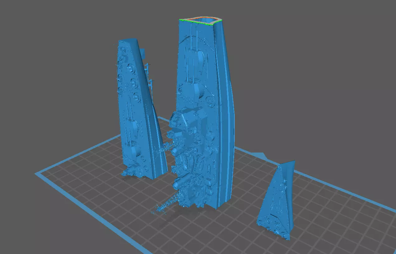 British Battleship HMS Thunderer - 3D Model 1-700 Scale 3D print model_7