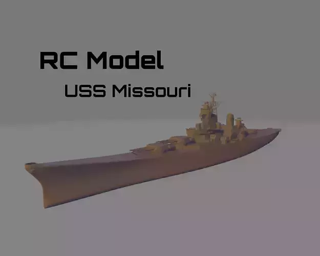 Uss Missouri battleship for RC