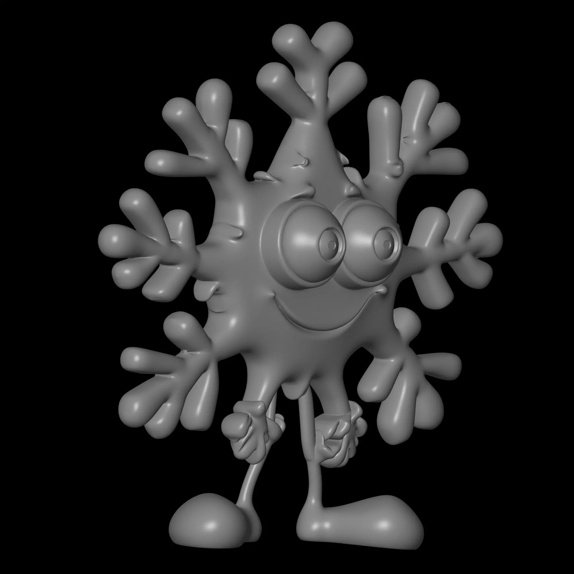 Christmas snow model 3D print model_2