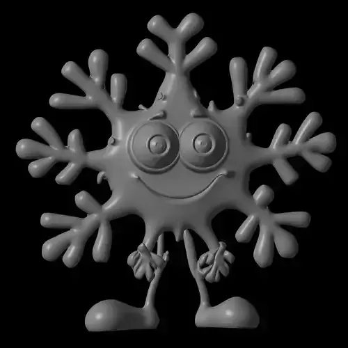 Christmas snow model 3D print model
