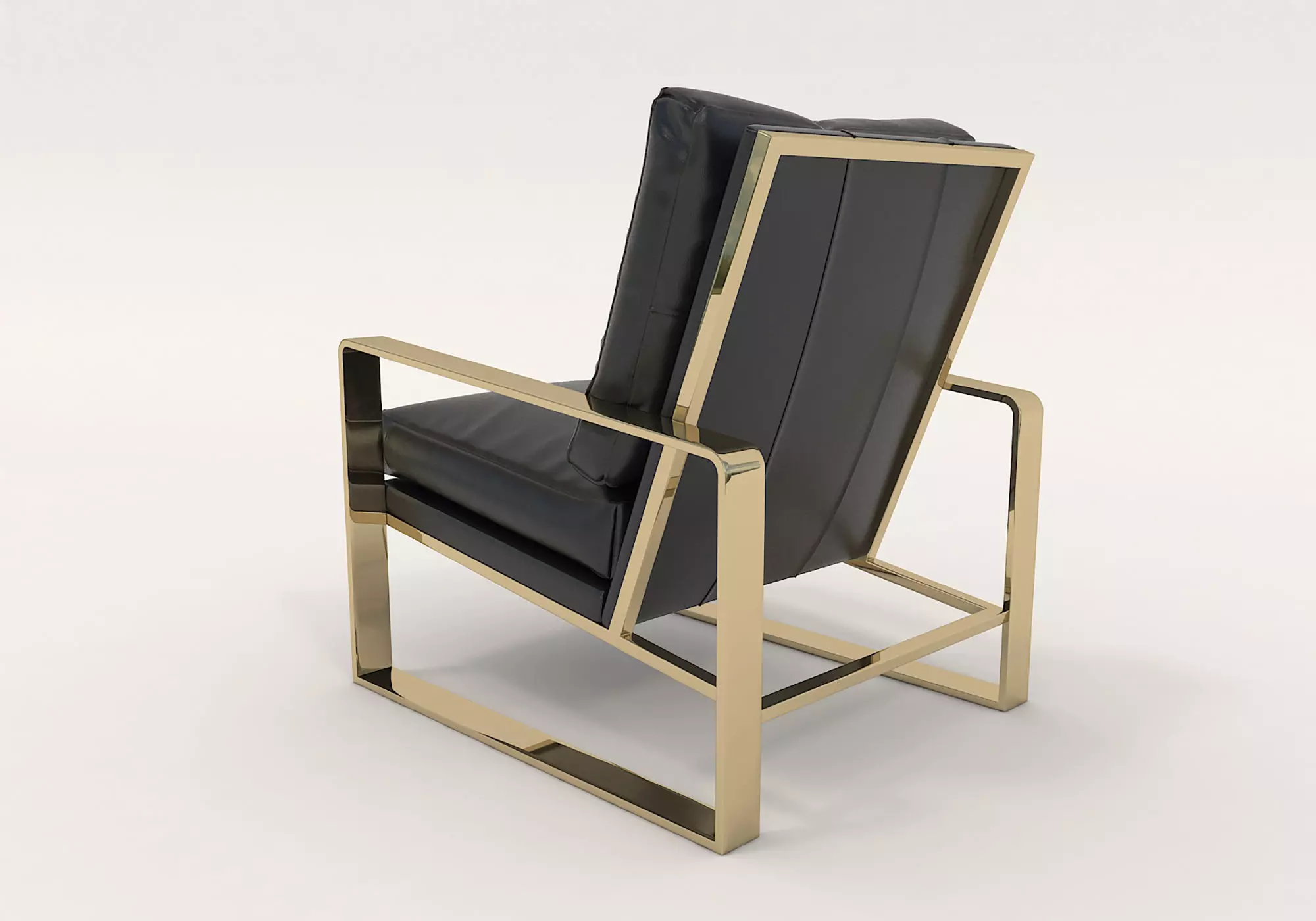 Modern Coffee Table and Armchair Set 4 3D model_7