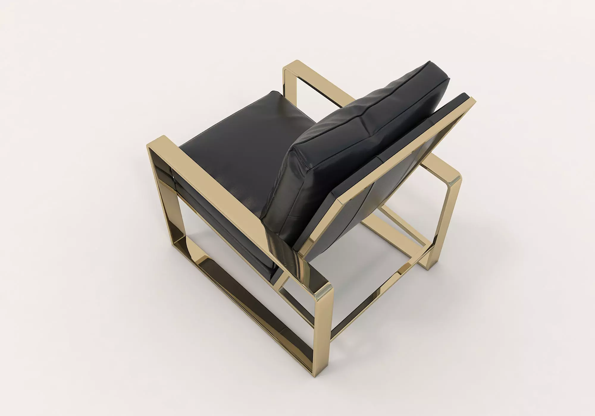 Modern Coffee Table and Armchair Set 4 3D model_8