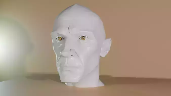 Stylized Male Head Sculpt  Realistic 3D Model Base Mesh