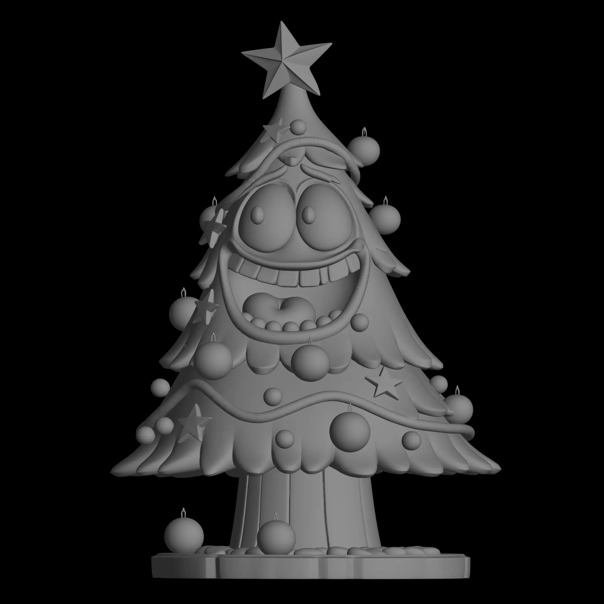 Christmas tree model 3D print model_0
