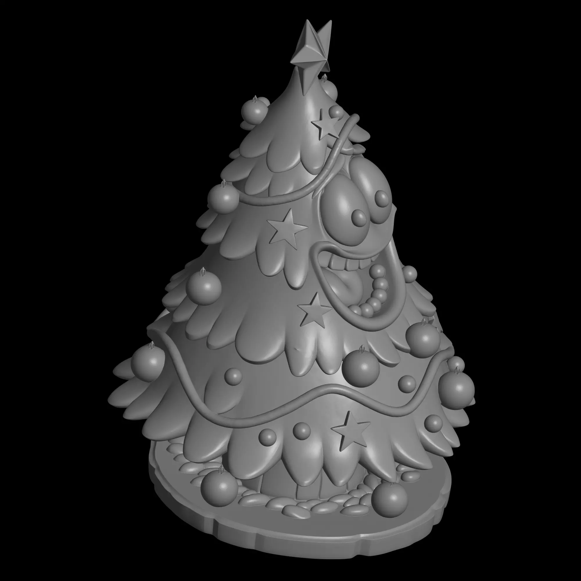 Christmas tree model 3D print model_3