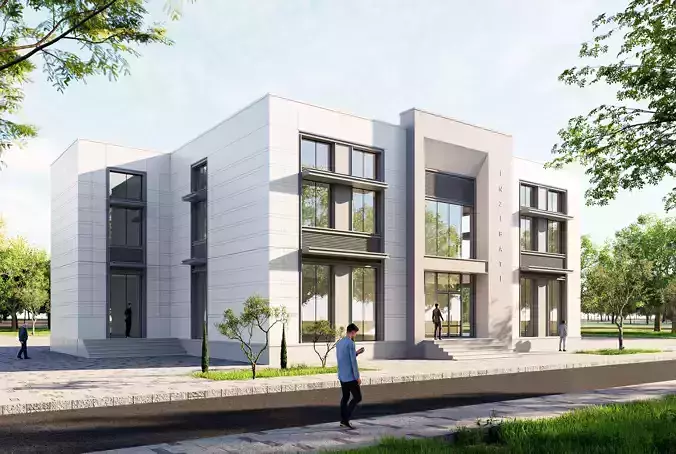 administrative realistic building