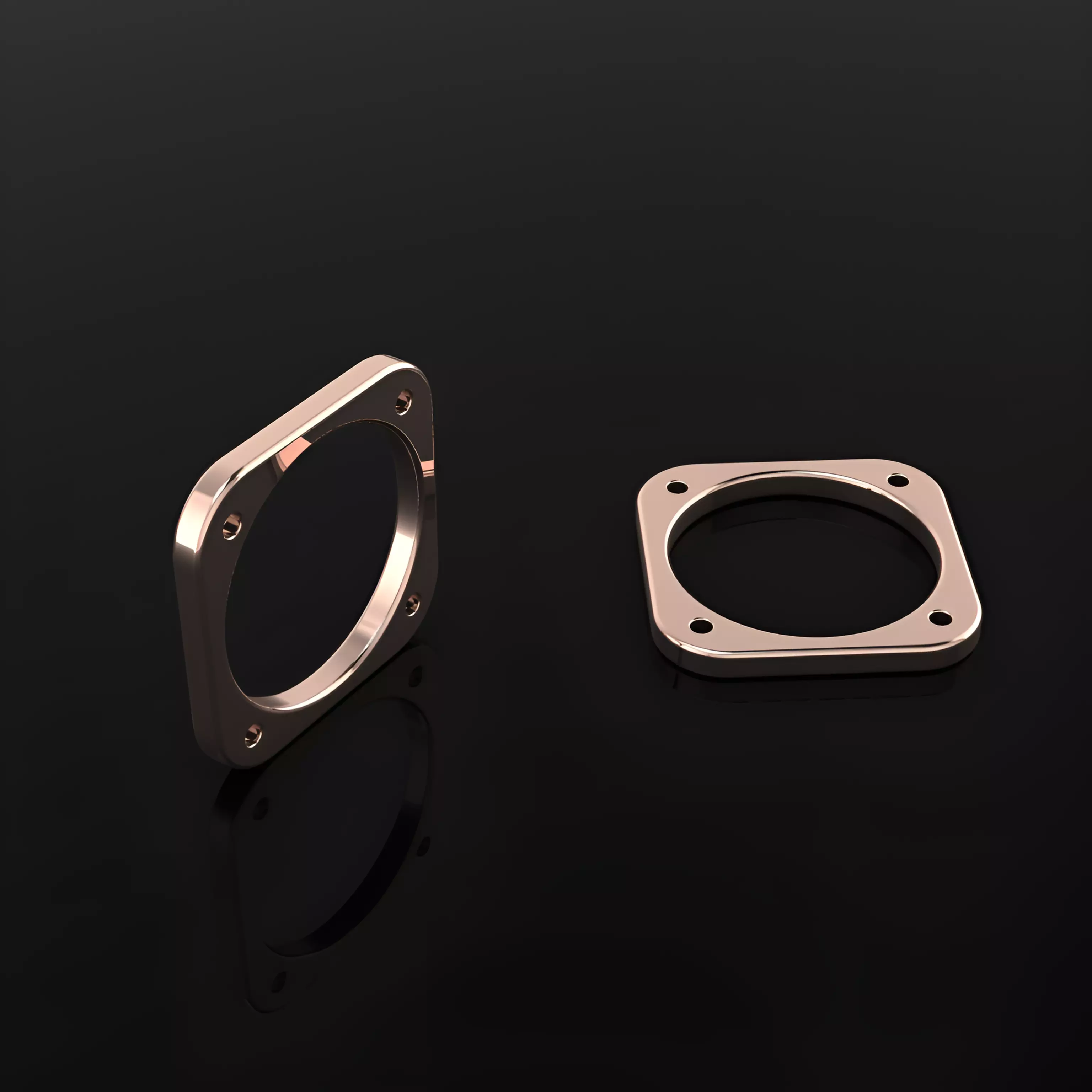 Square Ring Collection 48-60 size 3D print model_2
