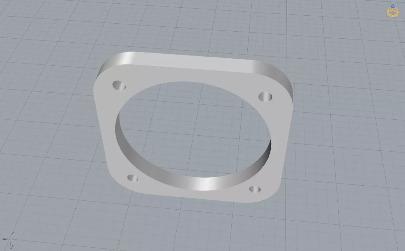 Square Ring Collection 48-60 size 3D print model_12