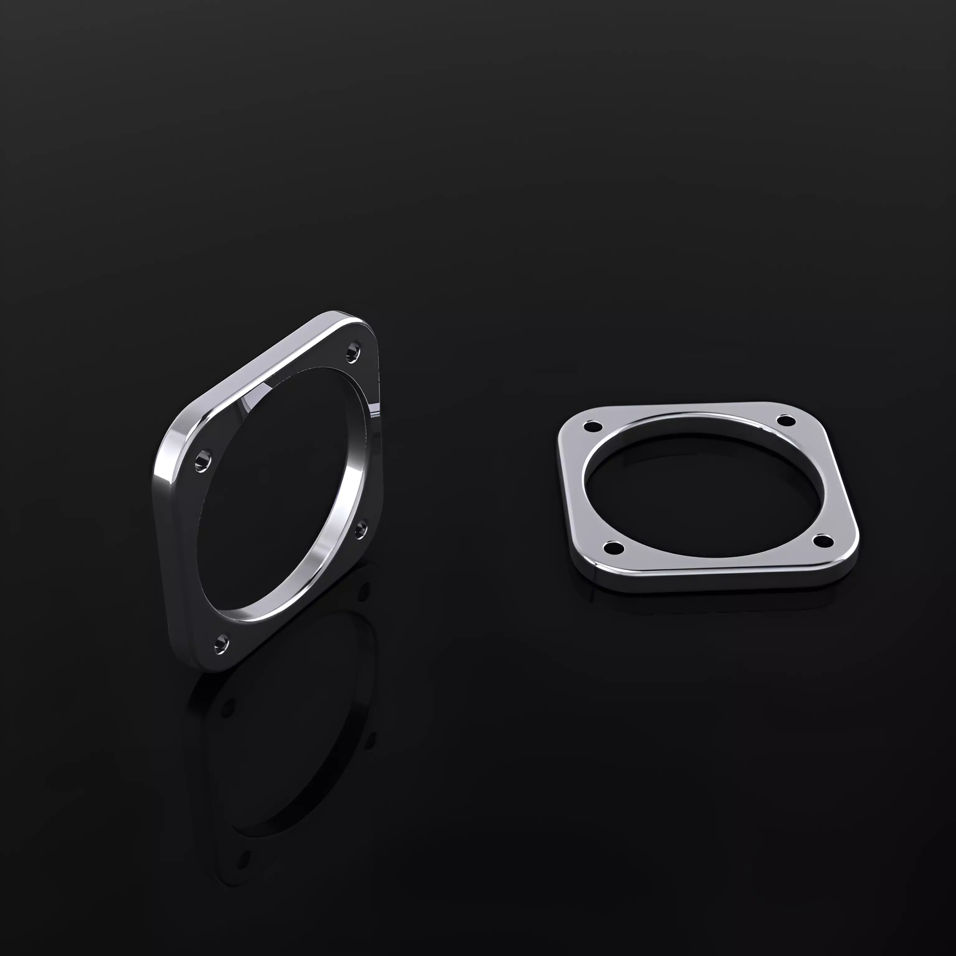 Square Ring Collection 48-60 size 3D print model_1