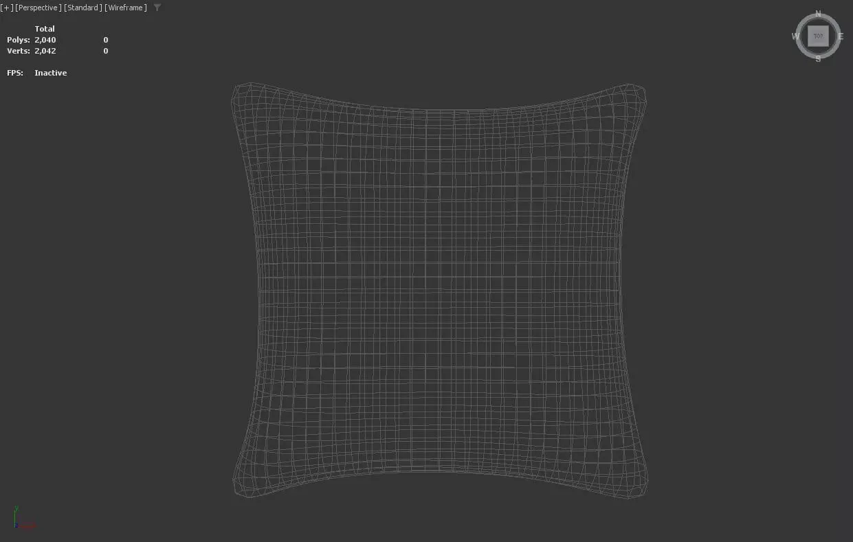 Stylized Low-Poly Cute Pillow Low-poly 3D model_23