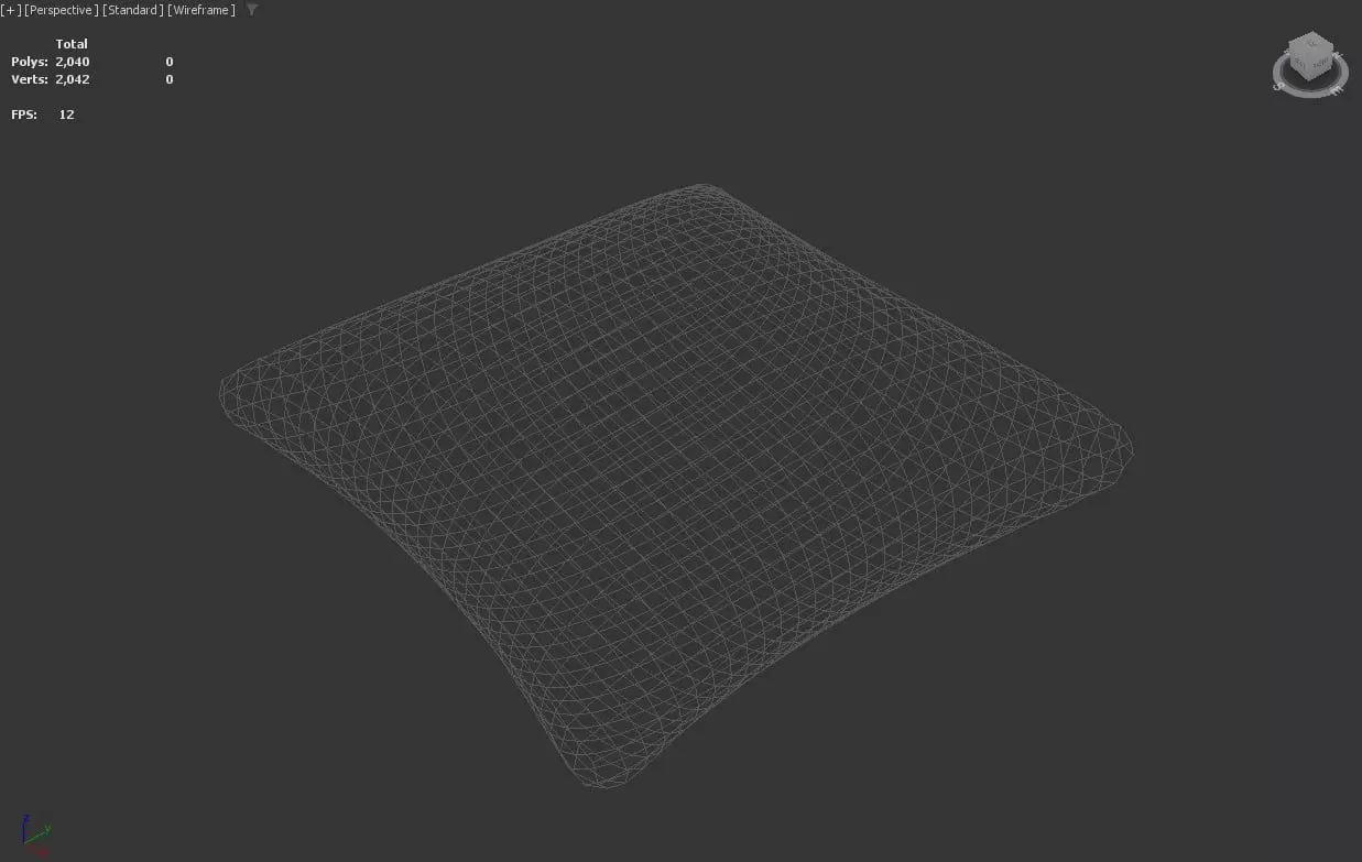 Stylized Low-Poly Cute Pillow Low-poly 3D model_24