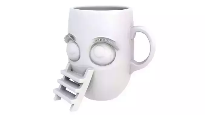 Ladder mug 02 3D model