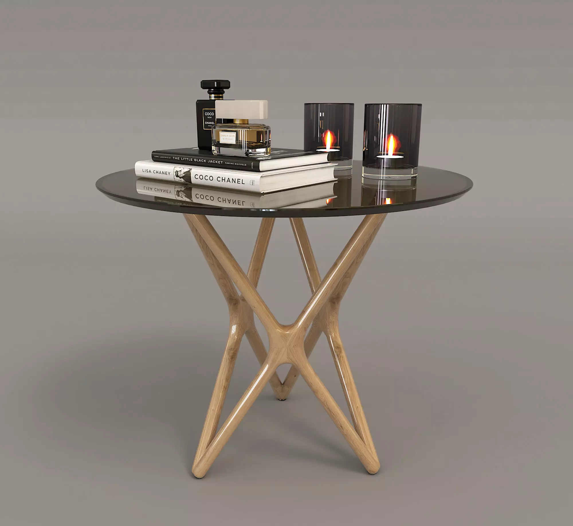 Modern Table and Chair Set 3 3D model_6
