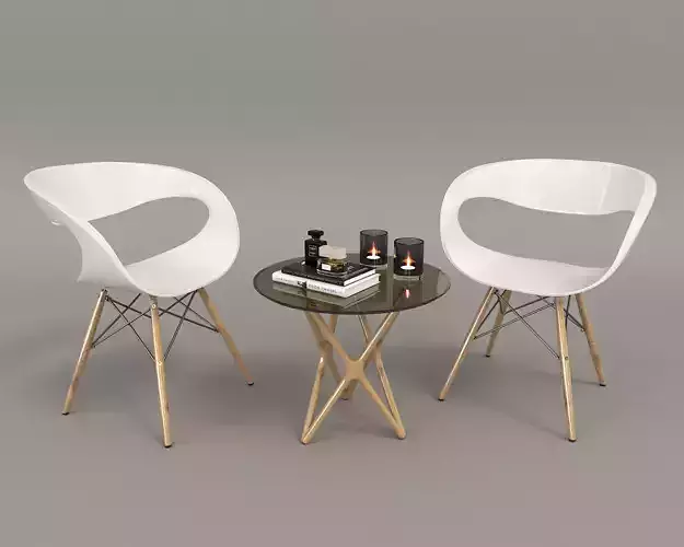 Modern Table and Chair Set 3