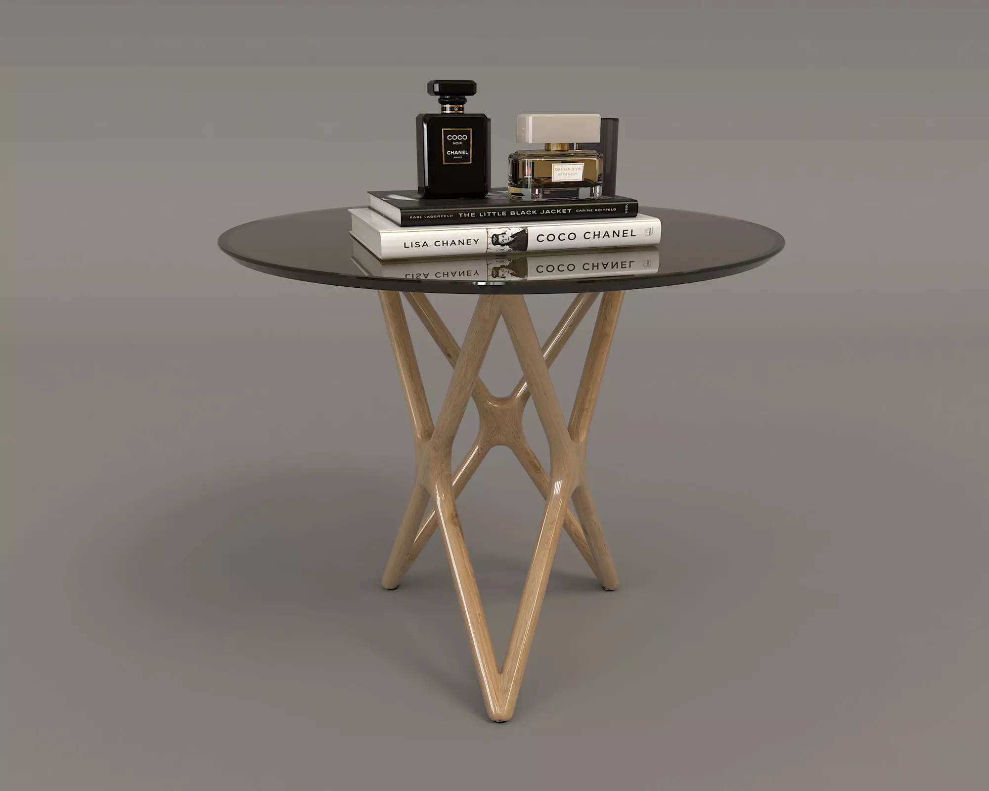 Modern Table and Chair Set 3 3D model_5