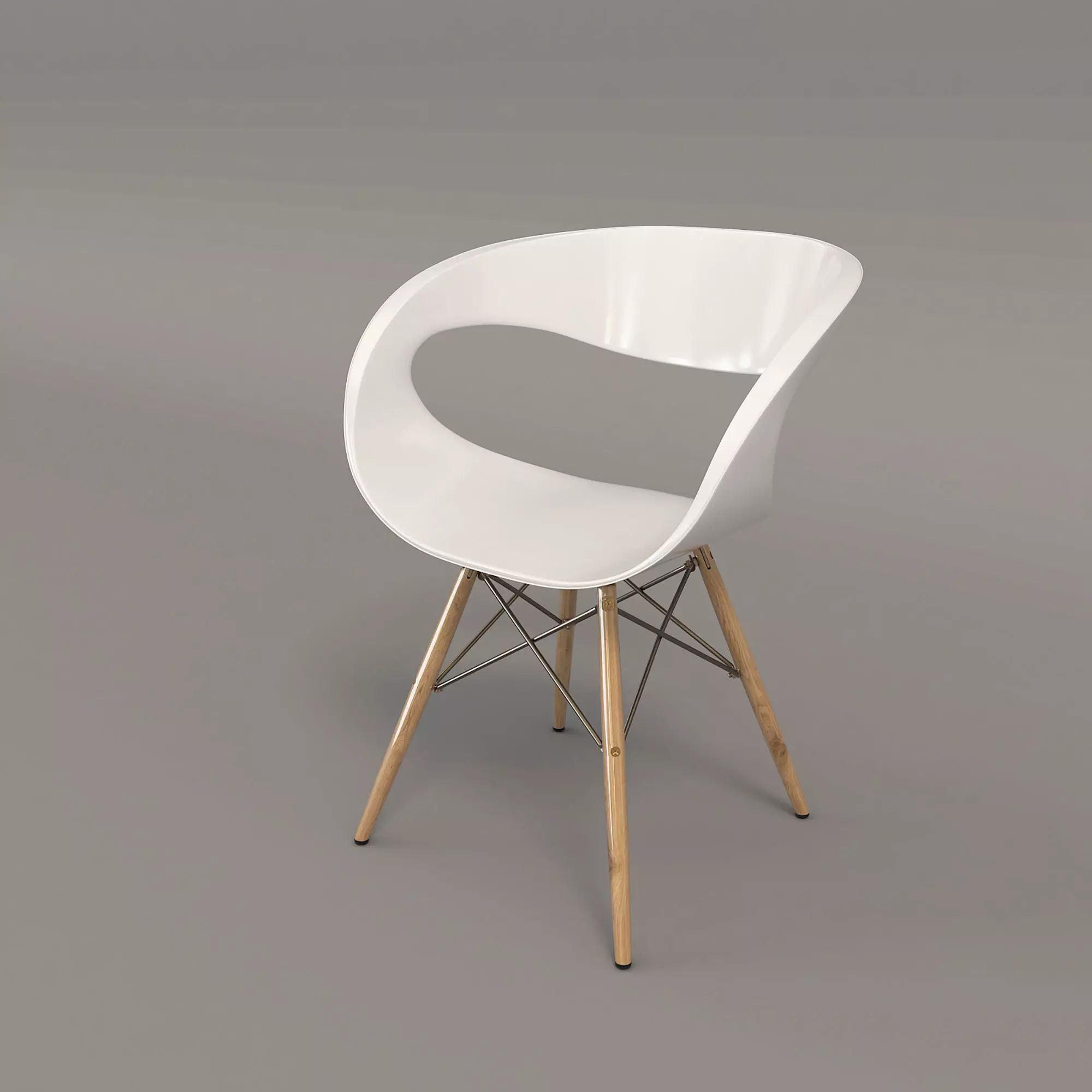 Modern Table and Chair Set 3 3D model_4