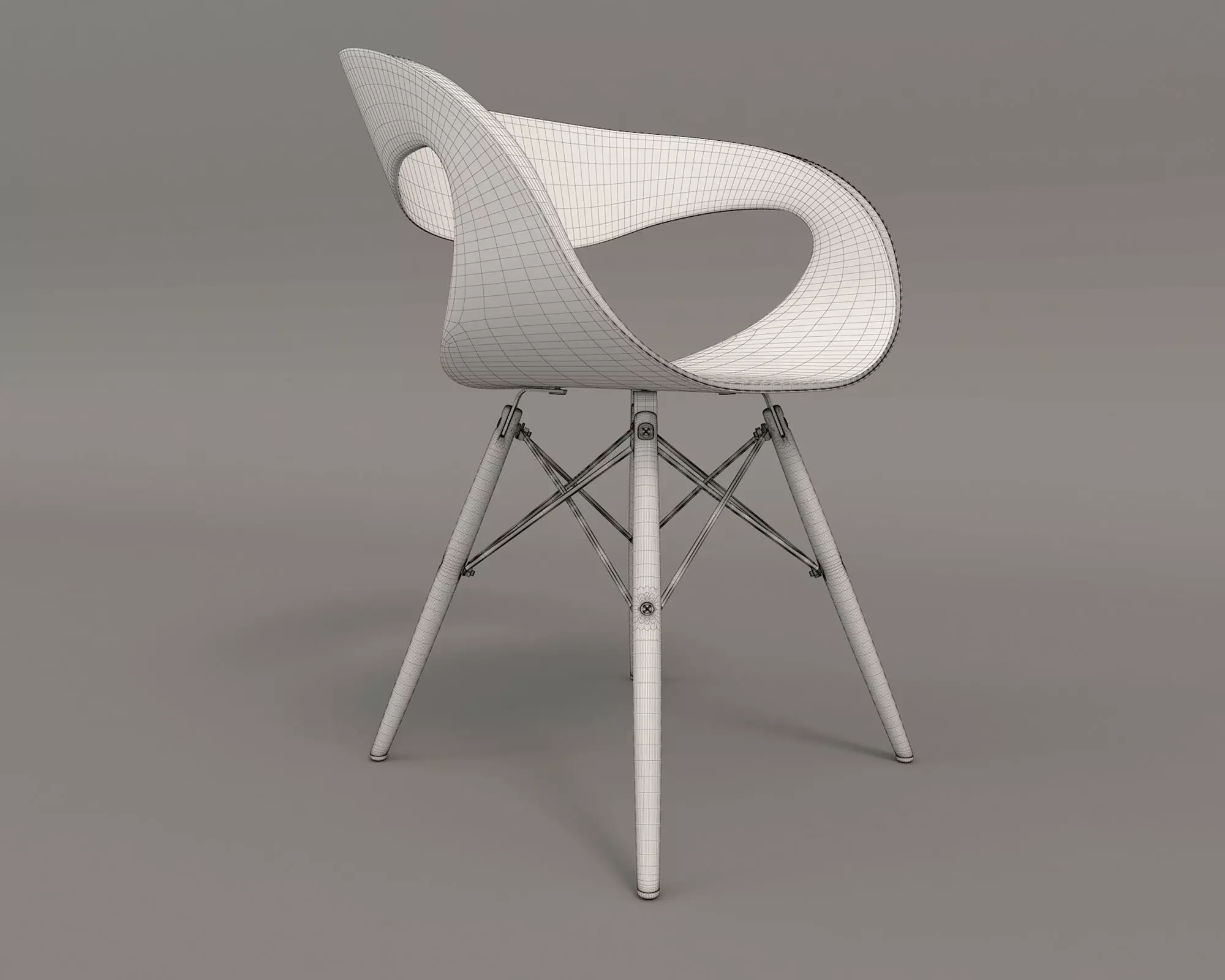 Modern Table and Chair Set 3 3D model_10