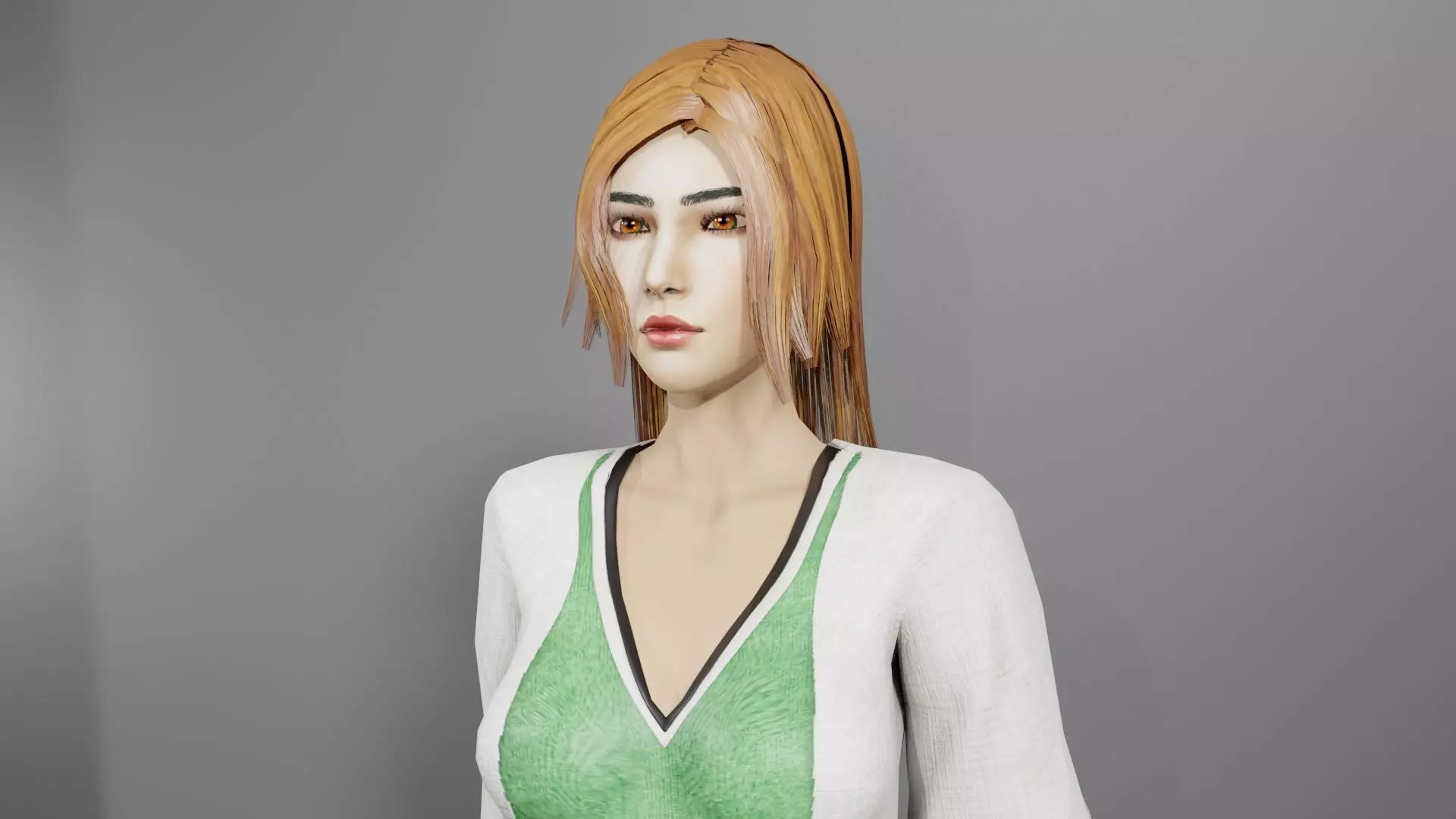  Village Healer - Stylized Low Poly Game Ready NPC  Low-poly 3D model_2