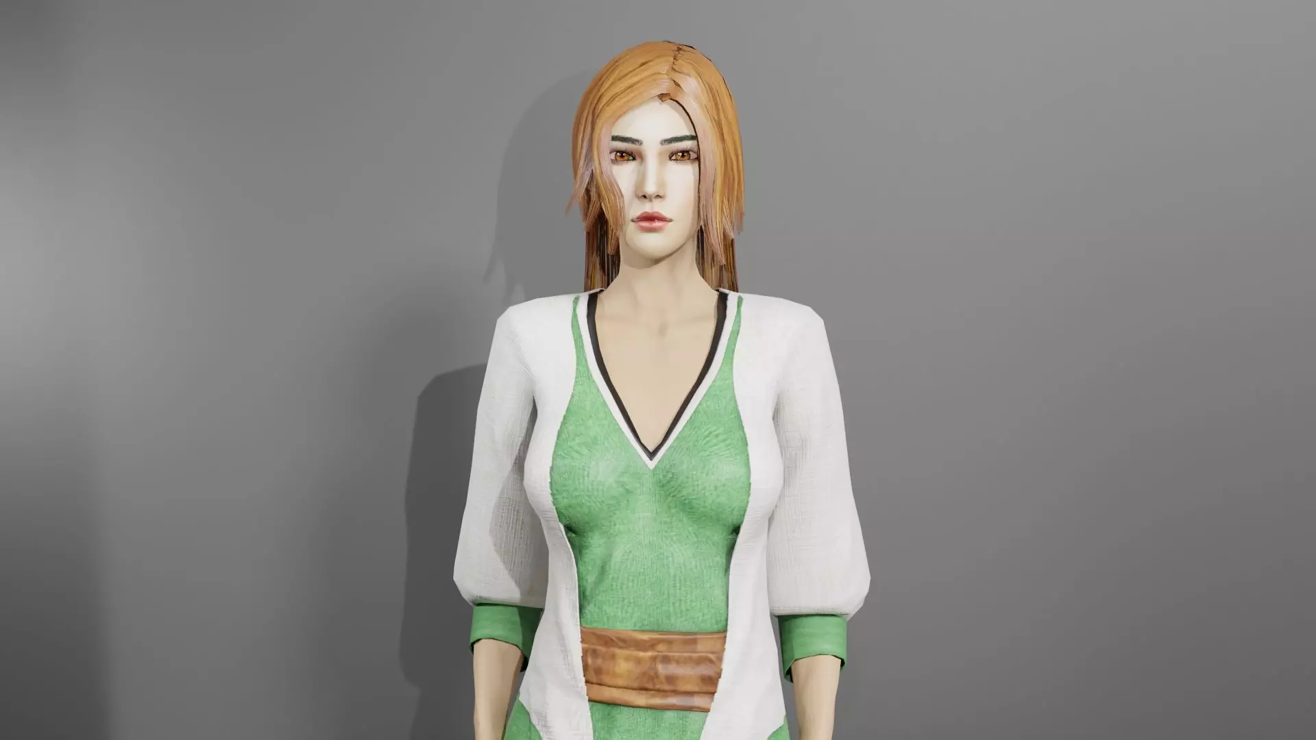  Village Healer - Stylized Low Poly Game Ready NPC  Low-poly 3D model_5