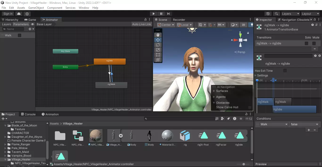  Village Healer - Stylized Low Poly Game Ready NPC  Low-poly 3D model_12