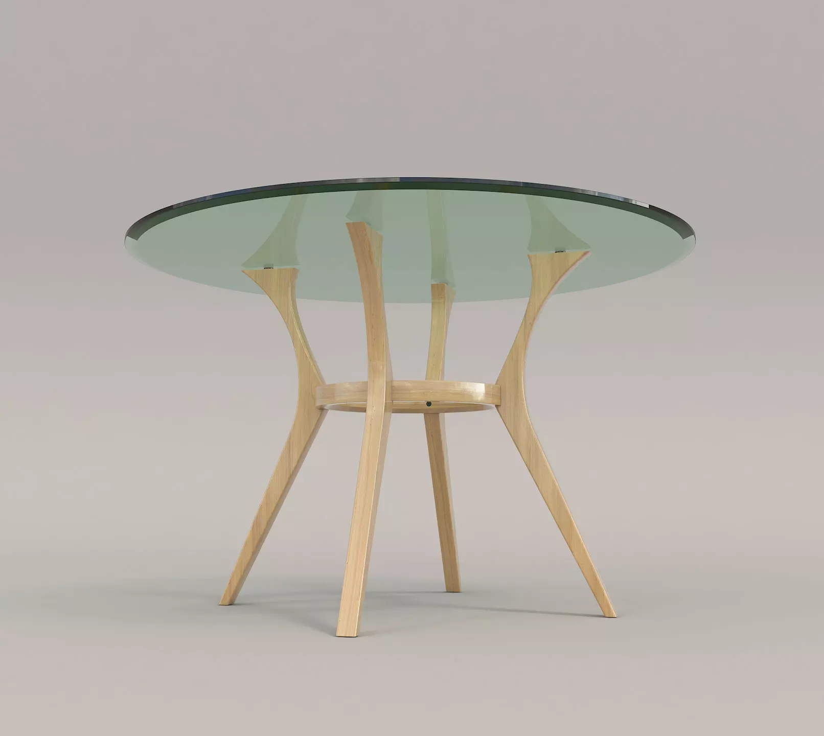 Modern Table and Chair Set 4 3D model_7