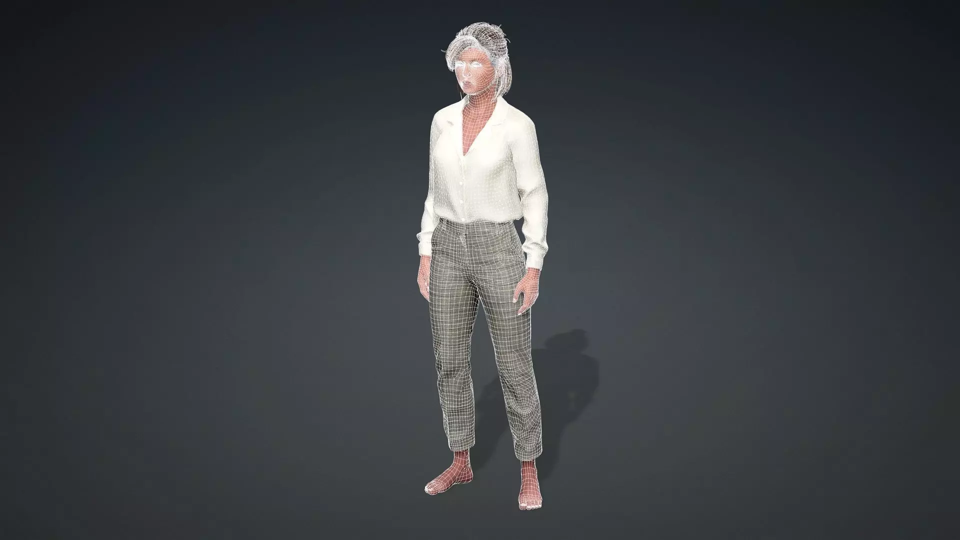 Realistic Woman 3D Model 3D model_21